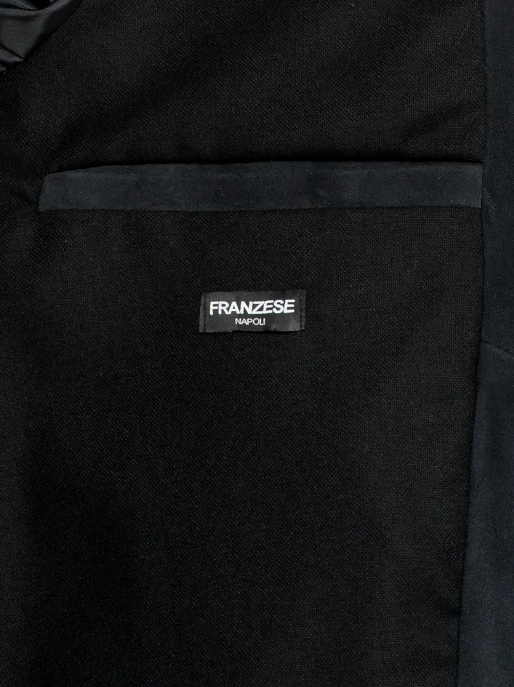 FRANZESE COLLECTION Leren jack Zwart