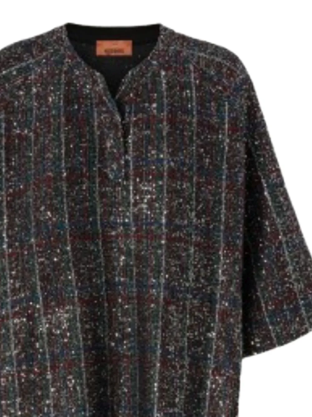 Missoni V-neck sequin embroidered mini dress - Zwart