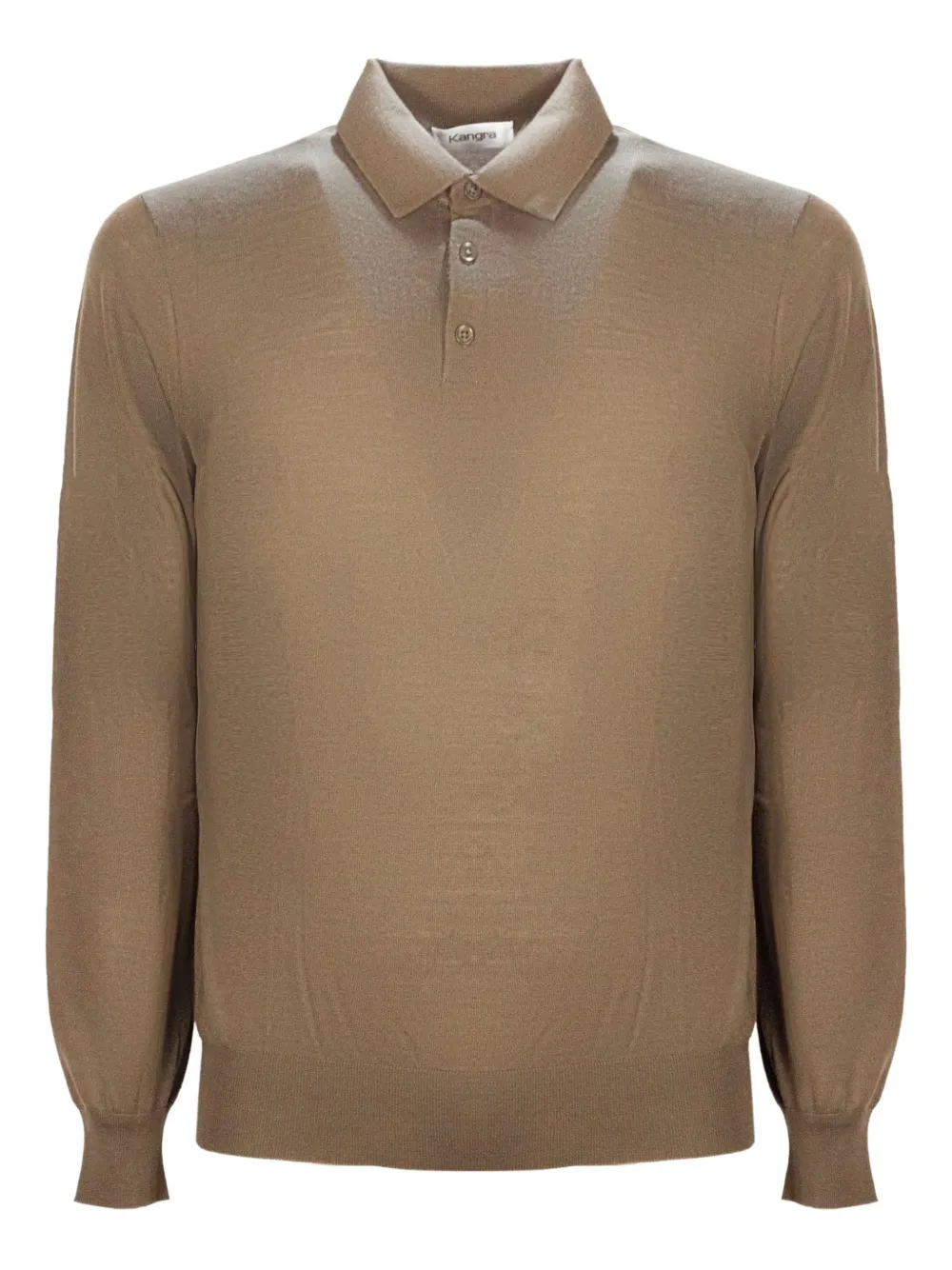 Kangra wool polo shirt | Brown | Image 1