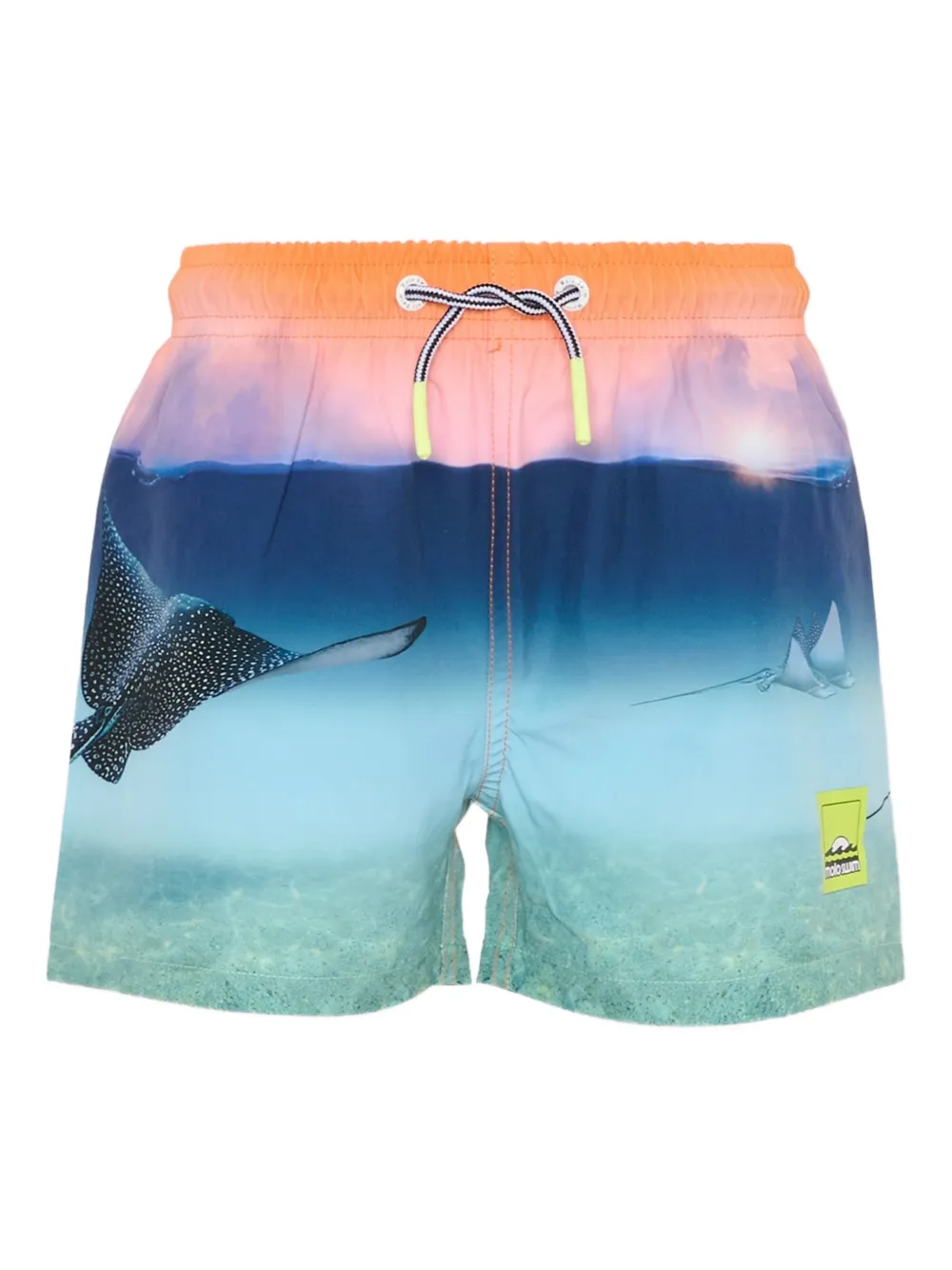 Molo short de bain à imprimé graphique | bleu | Image 1