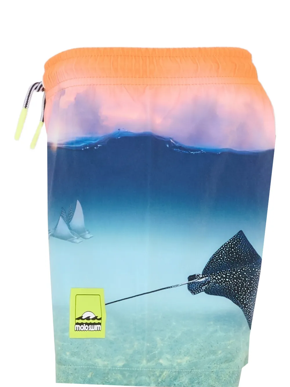 Molo Zwembroek met grafische print Blauw