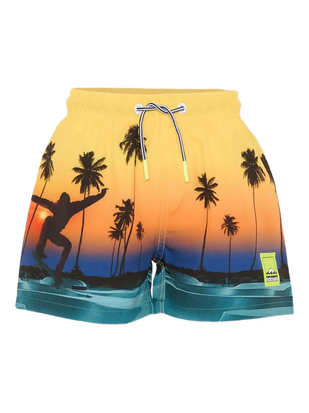 Molo palm tree-print swim shorts | Yellow | Image 1