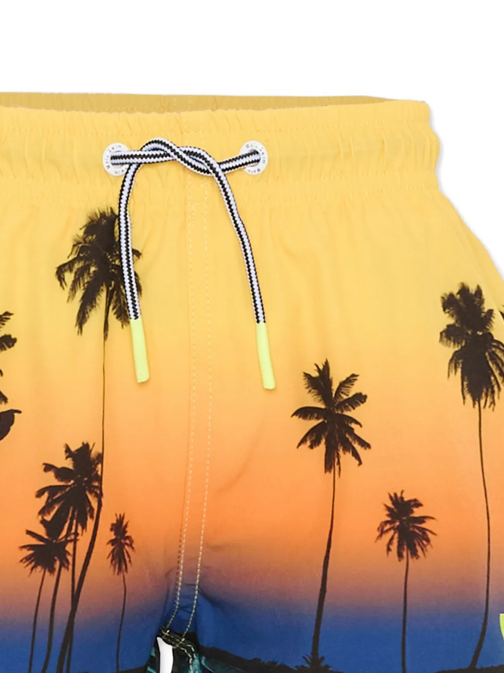 Molo Zwembroek met palmboomprint Geel