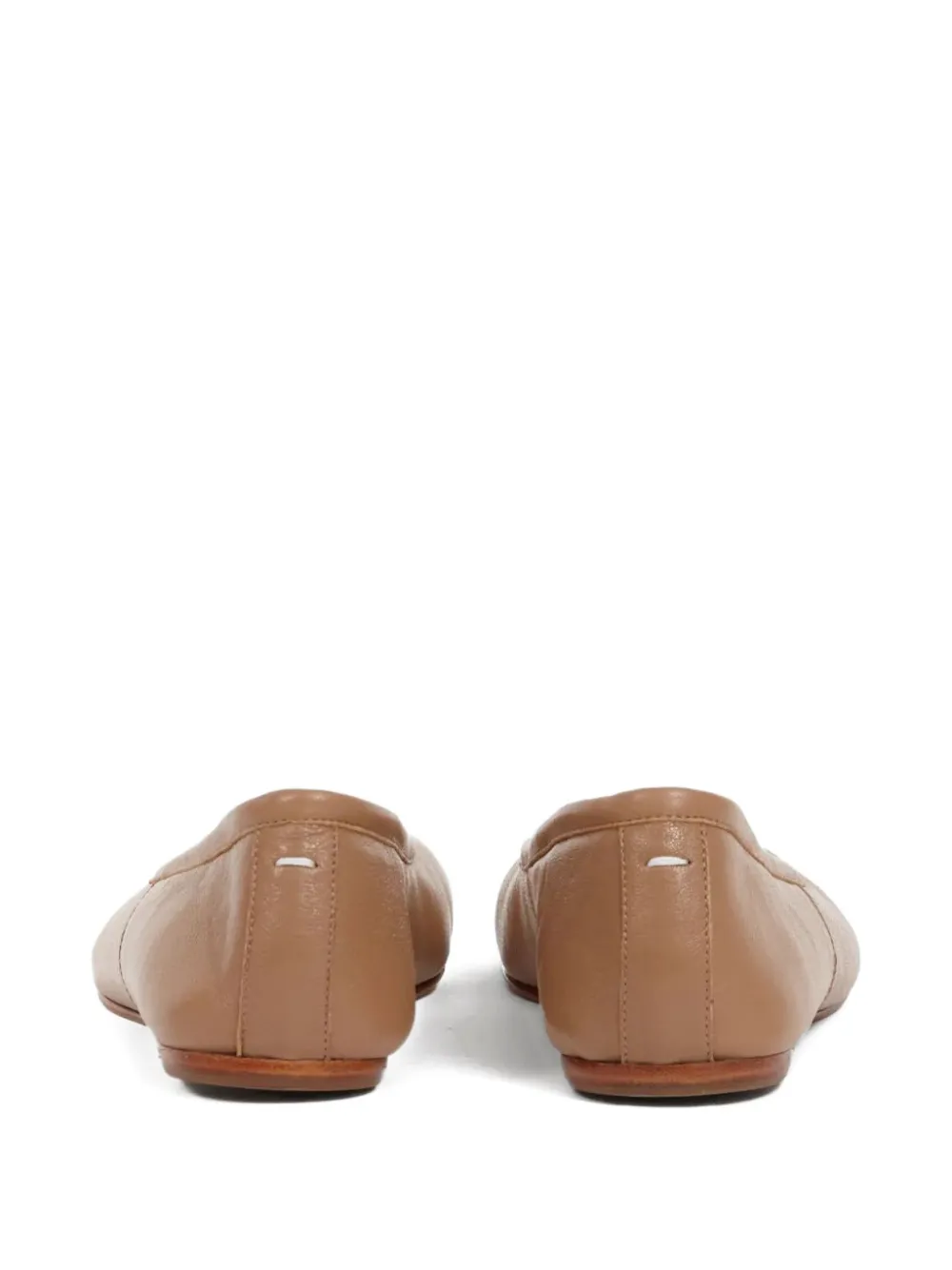 Maison Margiela Tabi Toe calf leather ballet flats Beige