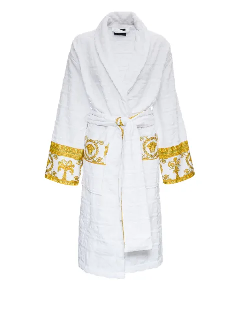 Versace Home Medusa motif border dressing gown