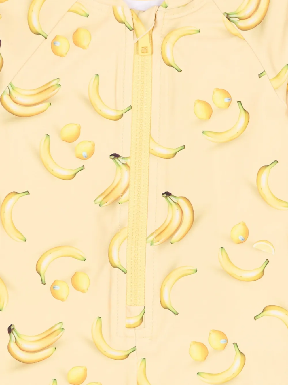 Molo Badpak met bananenprint en rits Geel