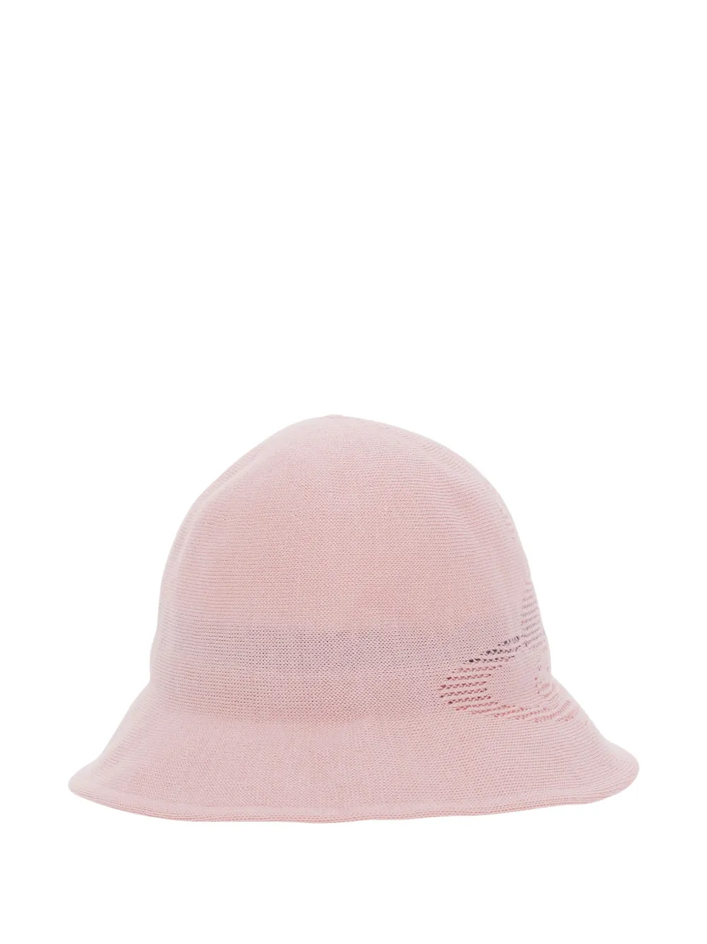 Vivienne Westwood Orb-motif pointelle-knit bucket hat - Rosa