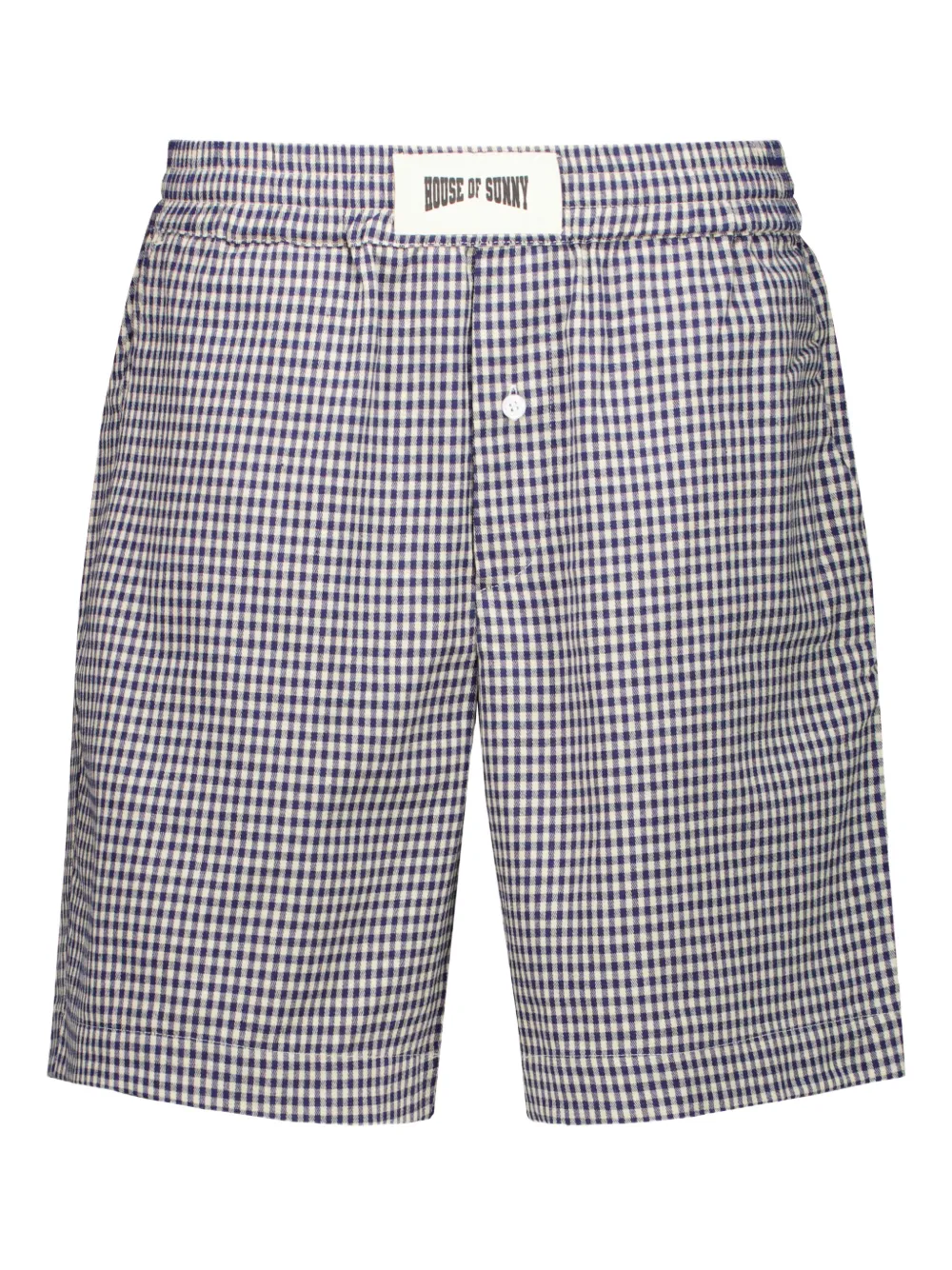 House of Sunny gingham-pattern short | Blue | Image 1