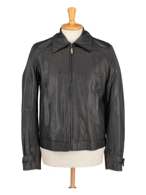 Larusmiani zip-up leather jacket
