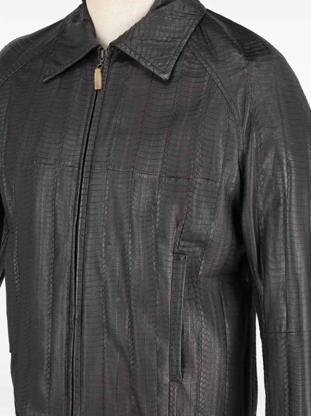 Larusmiani zip-up leather jacket | Image 2