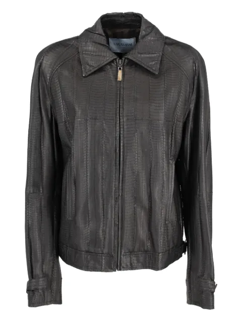 Larusmiani zip-up leather jacket
