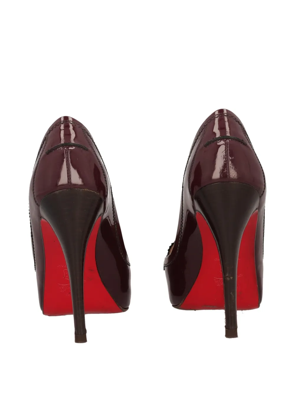 CHRISTIAN LOUBOUTIN Pre-owned 120mm Open-toe Stiletto-heel Pumps In Red