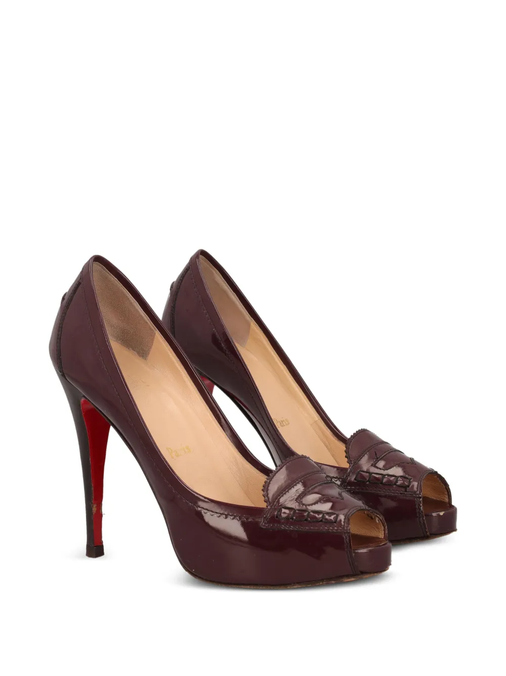 Christian Louboutin Pre-Owned 120mm open-toe stiletto-heel pumps | Image 2