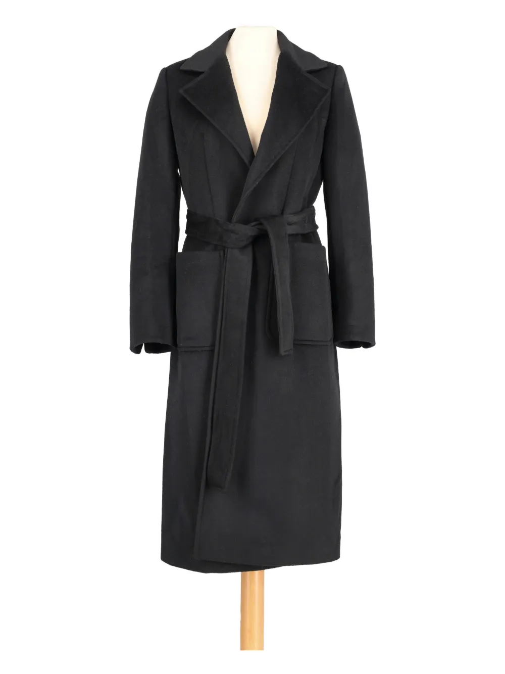 Max & Moi double-breasted belted wool coat | Black | Image 1