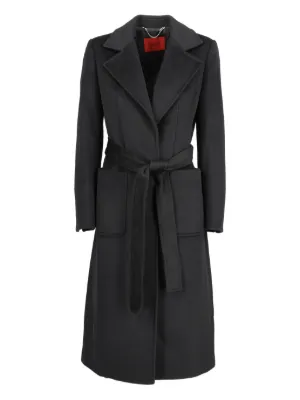 Patrizia Pepe double-breasted Trench Coat | Black | FARFETCH