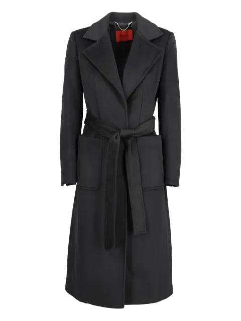 Max & Moi double-breasted belted wool coat