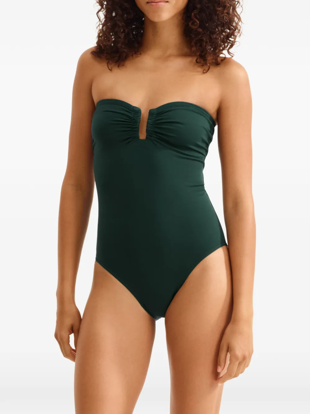 Eres Cassiopée Bustier One-piece Swimsuit In Gray