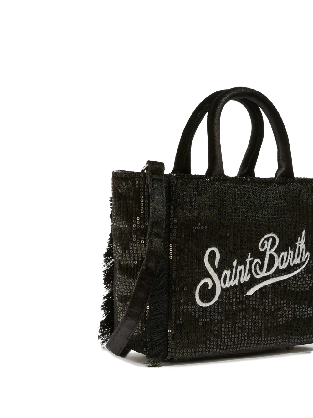 MC2 Saint Barth Kids fringed-detail tote bag - Zwart