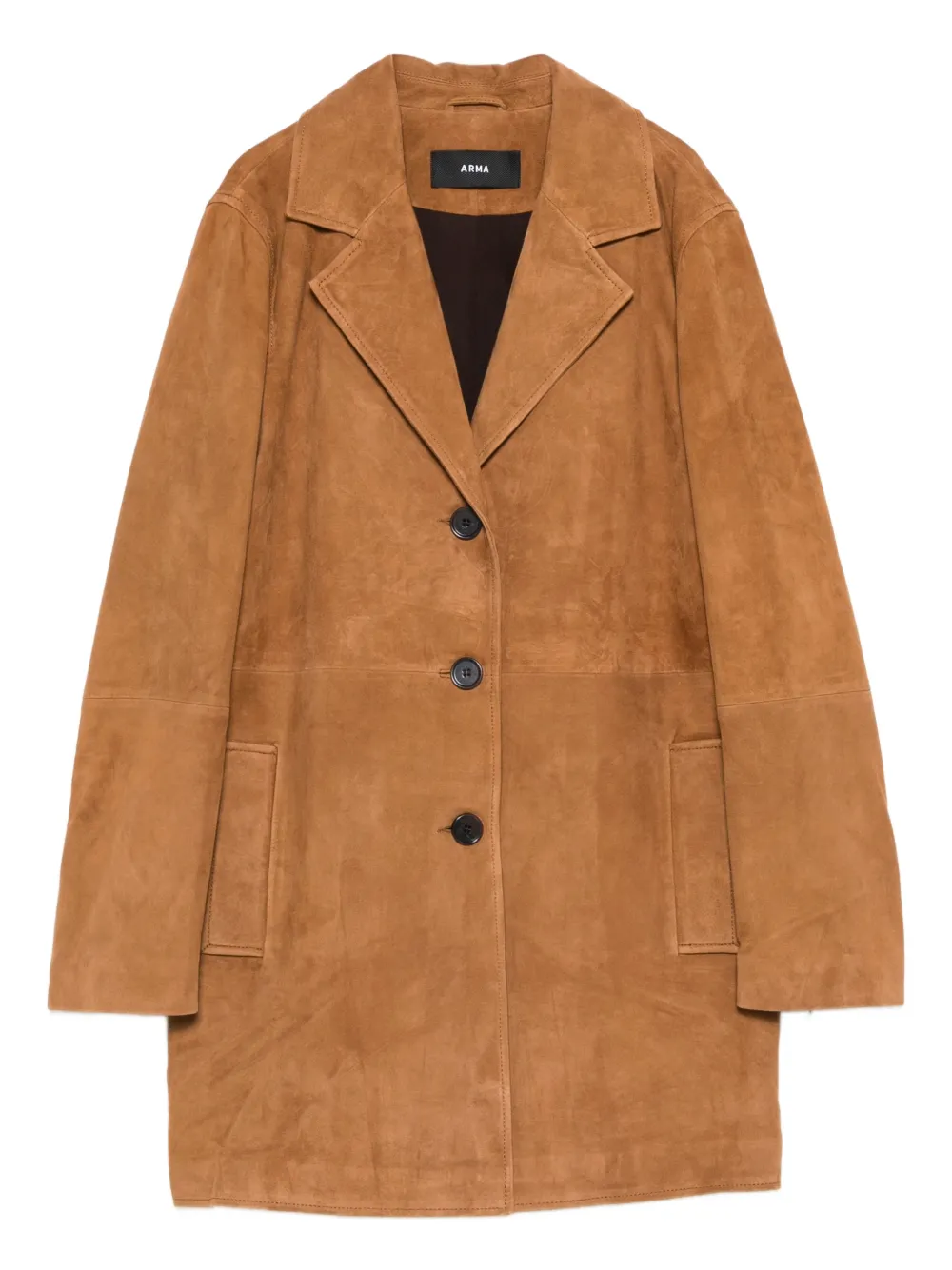 Arma Joni suede coat - Marrone