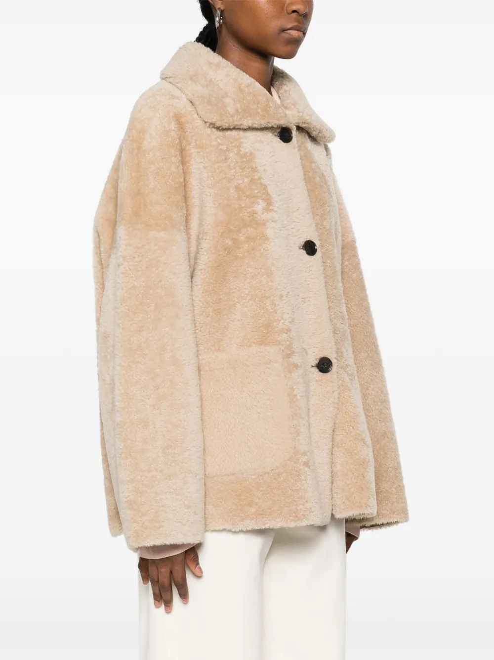 Arma Isabella omkeerbare lammy jas Beige