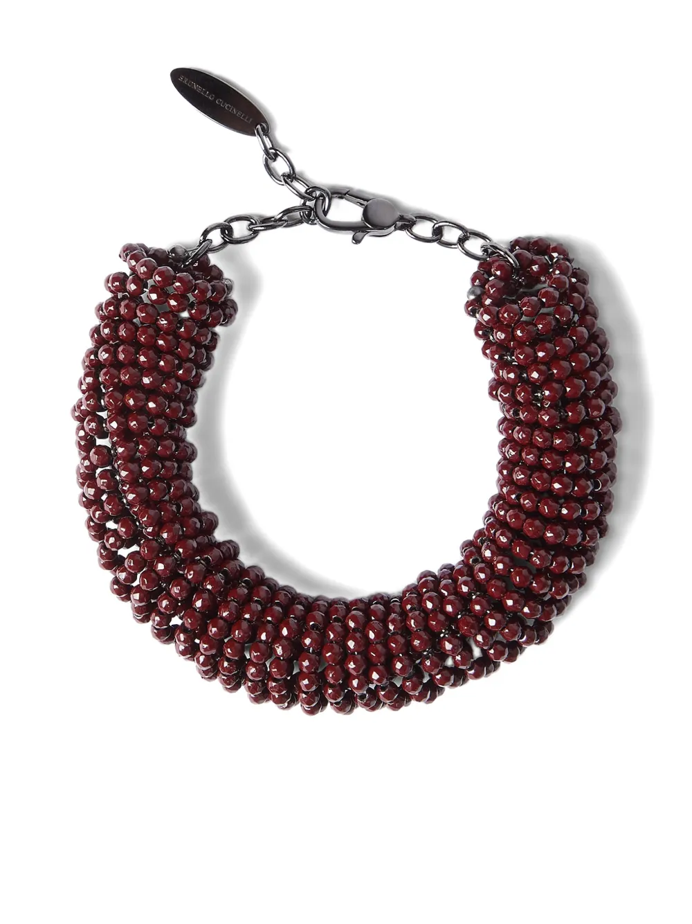 Brunello Cucinelli Bracciale con ematite - Rosso