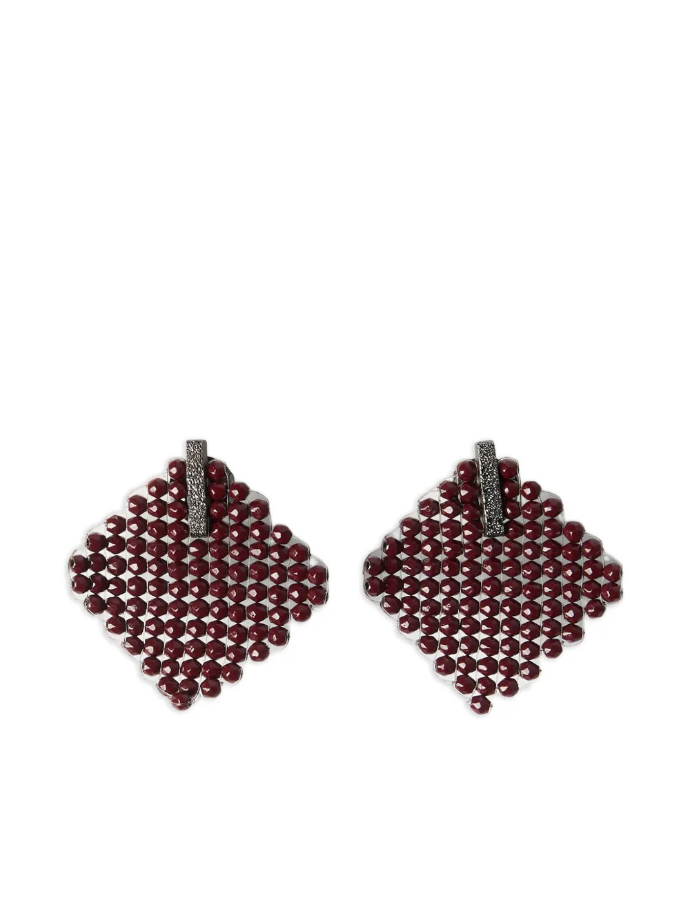 Brunello Cucinelli Orecchini a bottone in argento sterling