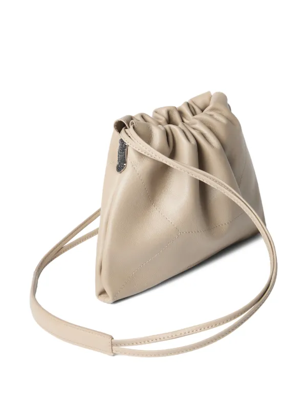 Brunello Cucinelli BC Duo モニーレディテール レザーショルダー