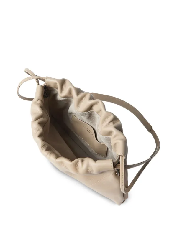 Brunello Cucinelli BC Duo モニーレディテール レザーショルダー