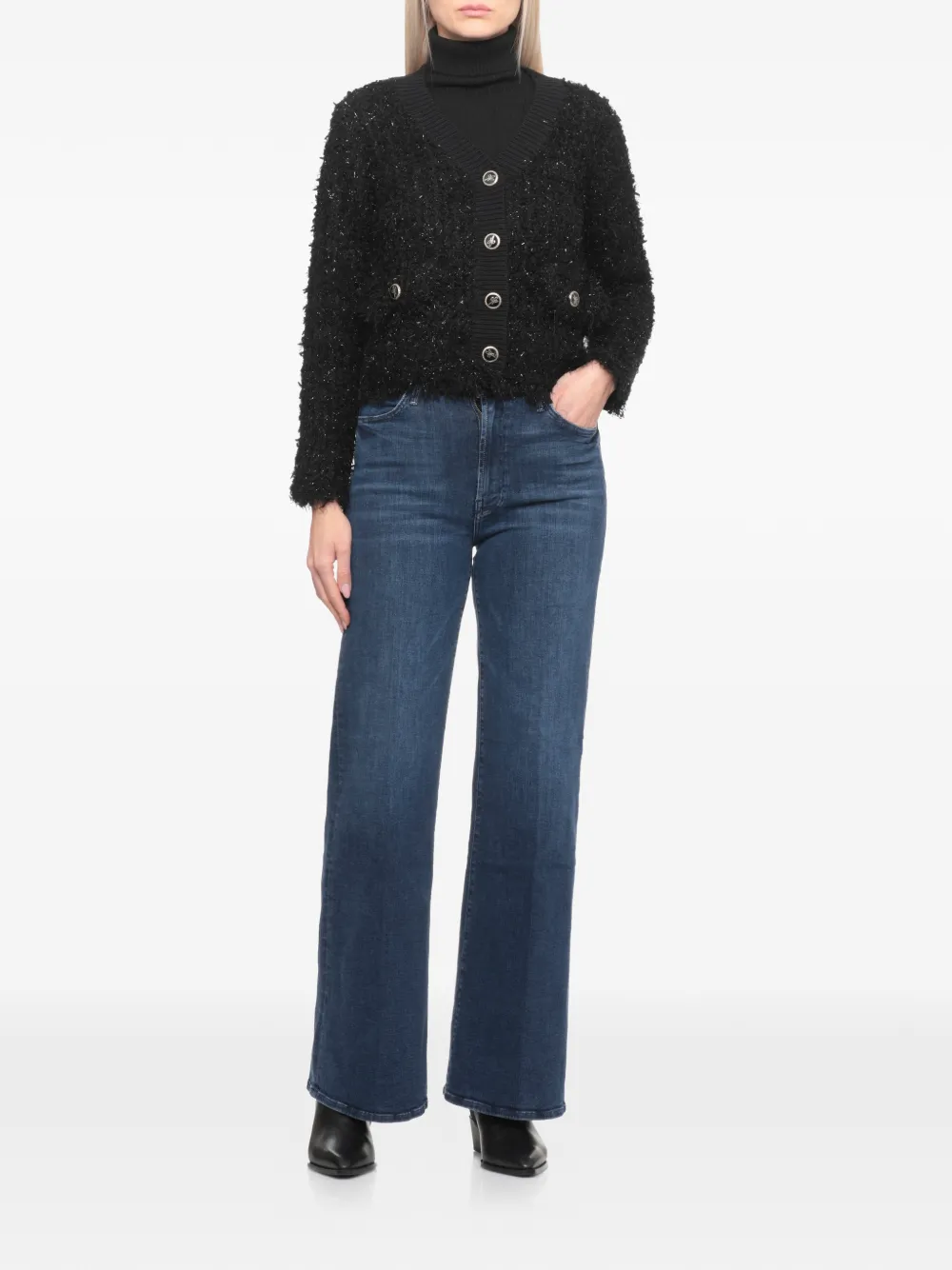 Hale Bob logo-detail bouclé-fabric cardigan | Cardigans | Image 2