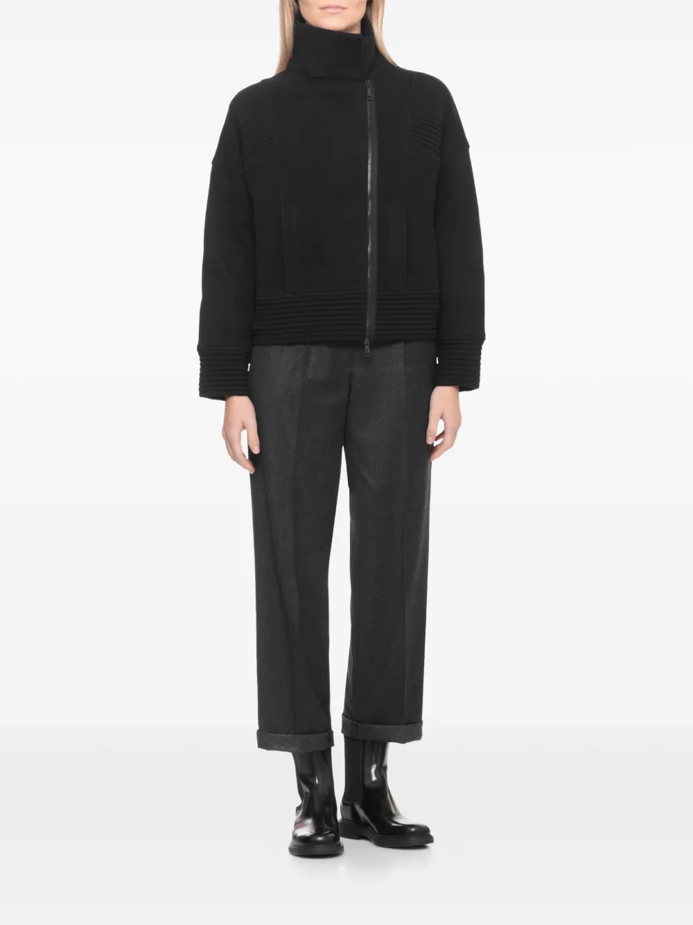 D.Exterior chamarra con cierre | Chamarras oversize | Image 2