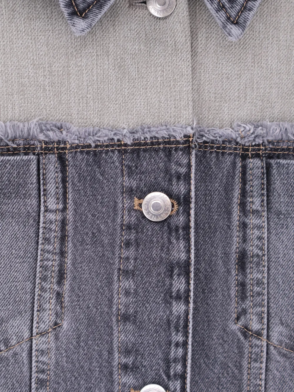  Stella Mccartney Frayed Panelled Jacket - Grey 