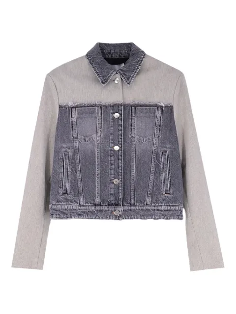 Stella McCartney frayed panelled jacket