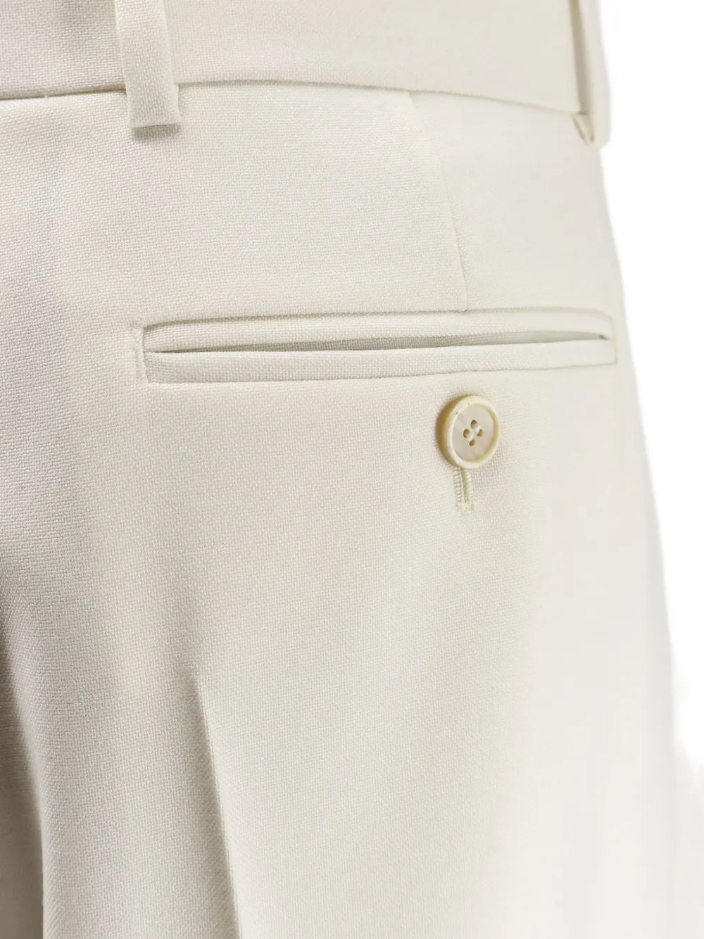 Givenchy Belt-loops Concealed-fastening Trousers In White
