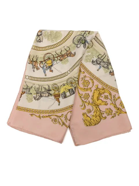 Hermès Pre-Owned 20th Century La Promenade de Longchamps Silk Scarf 90 scarves