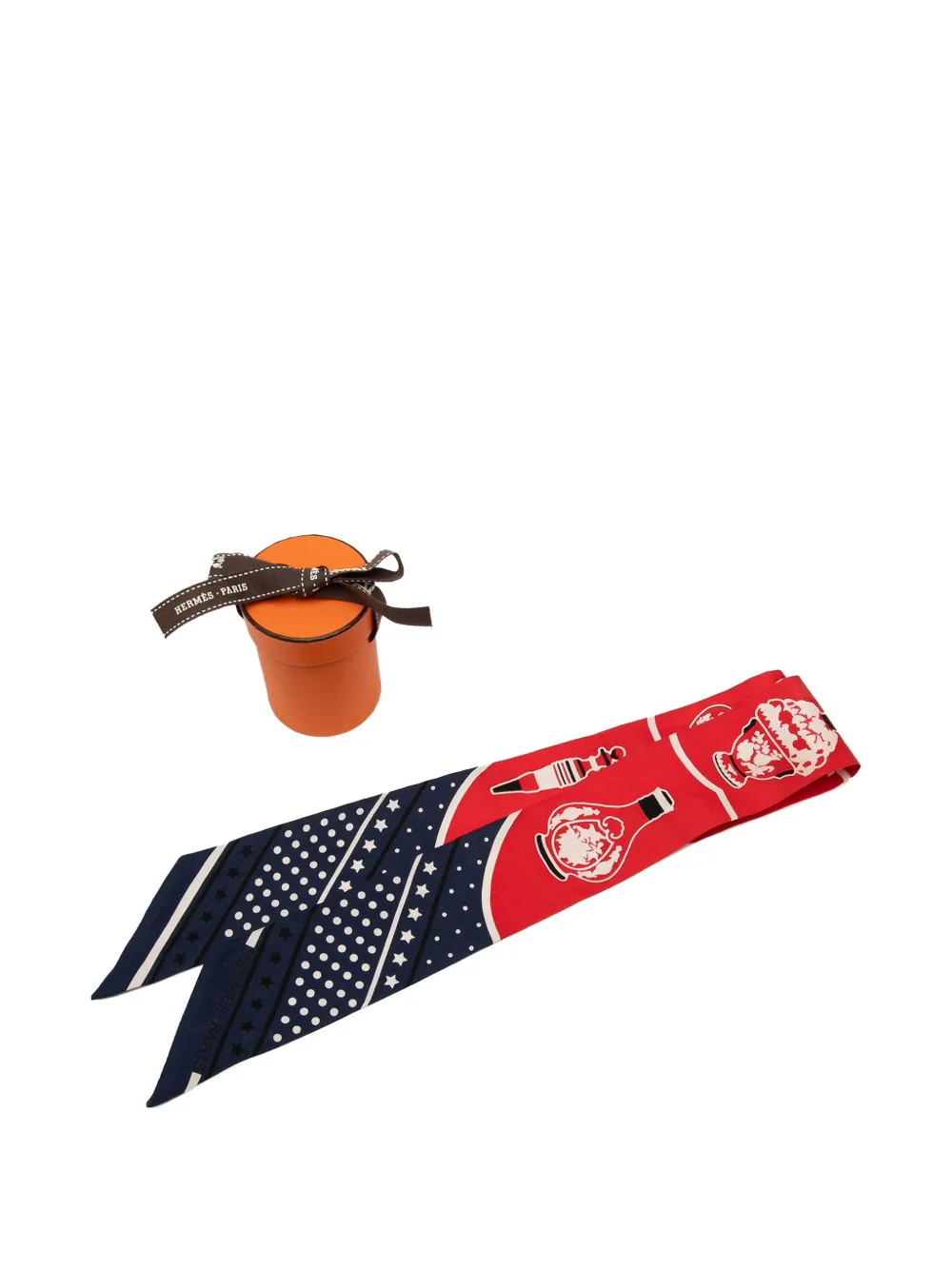 Hermès Pre-Owned 2000-2005 Les Flacons Bandana  Twilly Seidenschal | Image 2