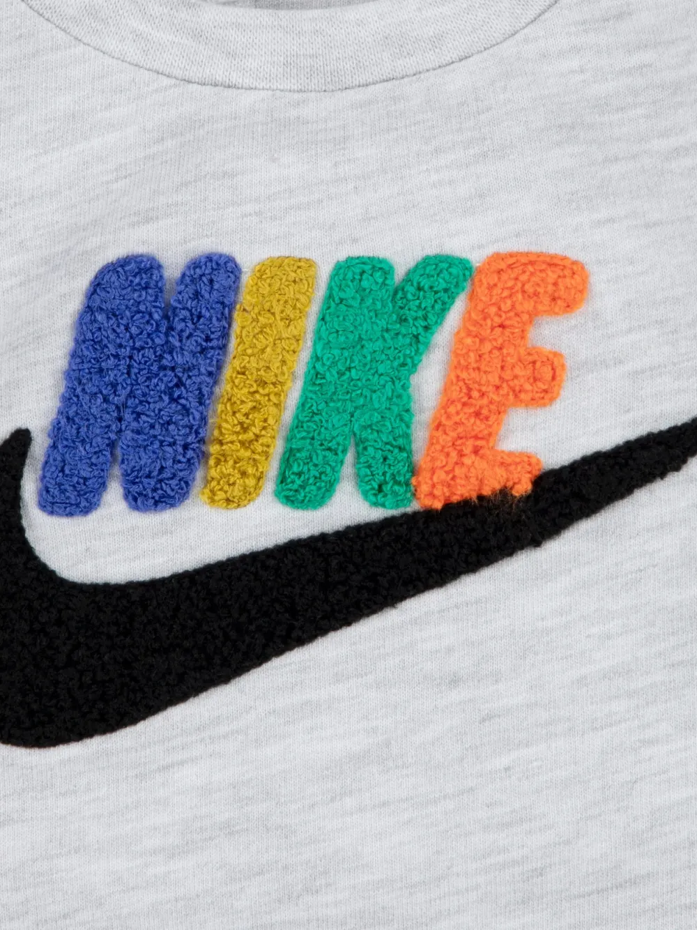Nike Kids logo-detail babywear Grijs