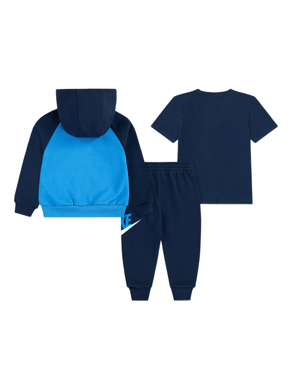 Nike Kids logo-detail tracksuit (set of three) Blauw