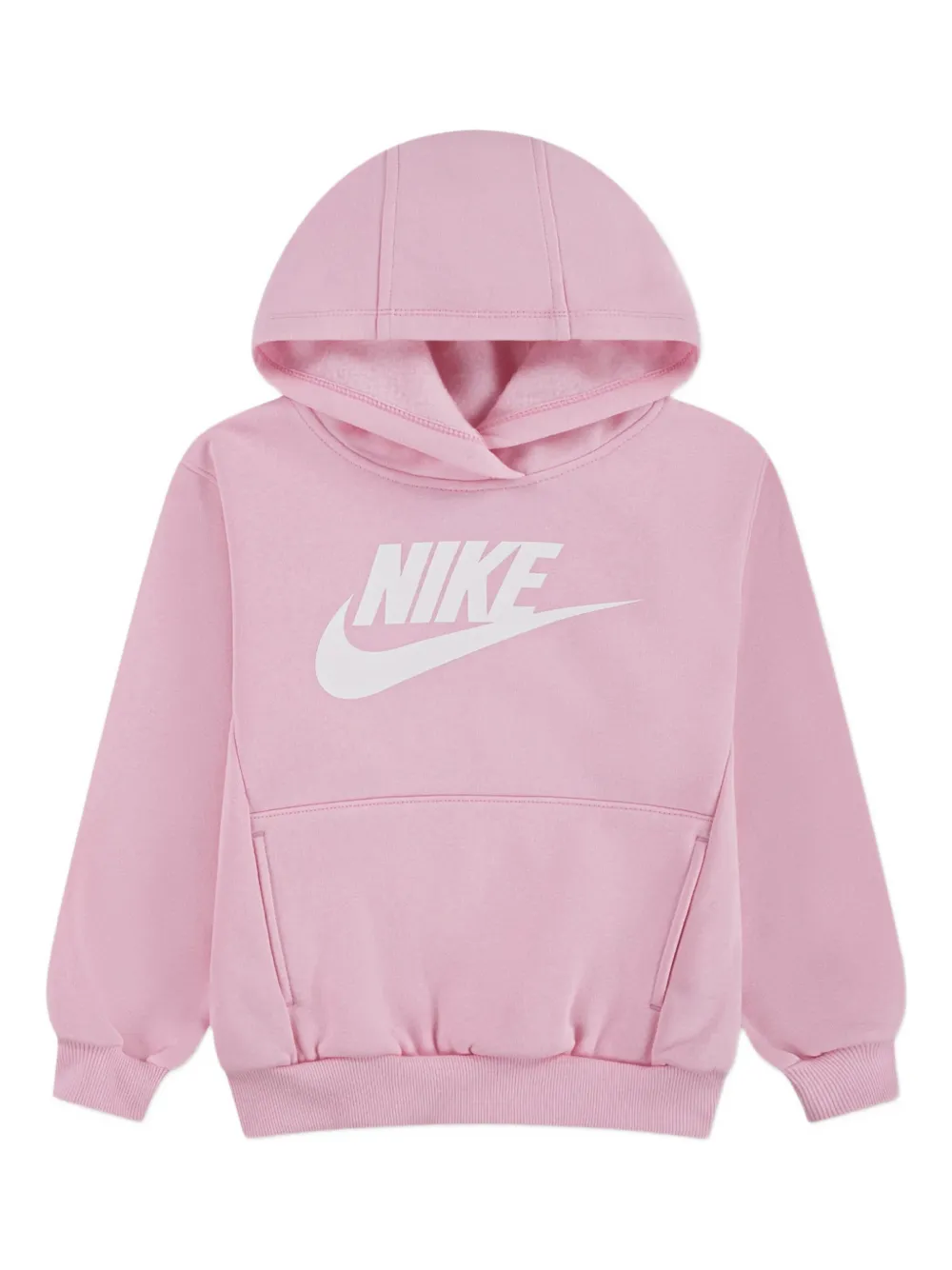 Nike Kids logo-detail hooded tracksuit Roze