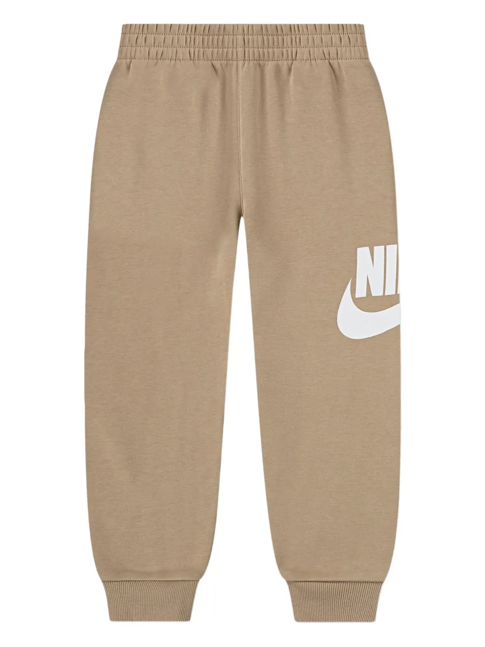Nike Kids logo-detail hooded tracksuit Beige