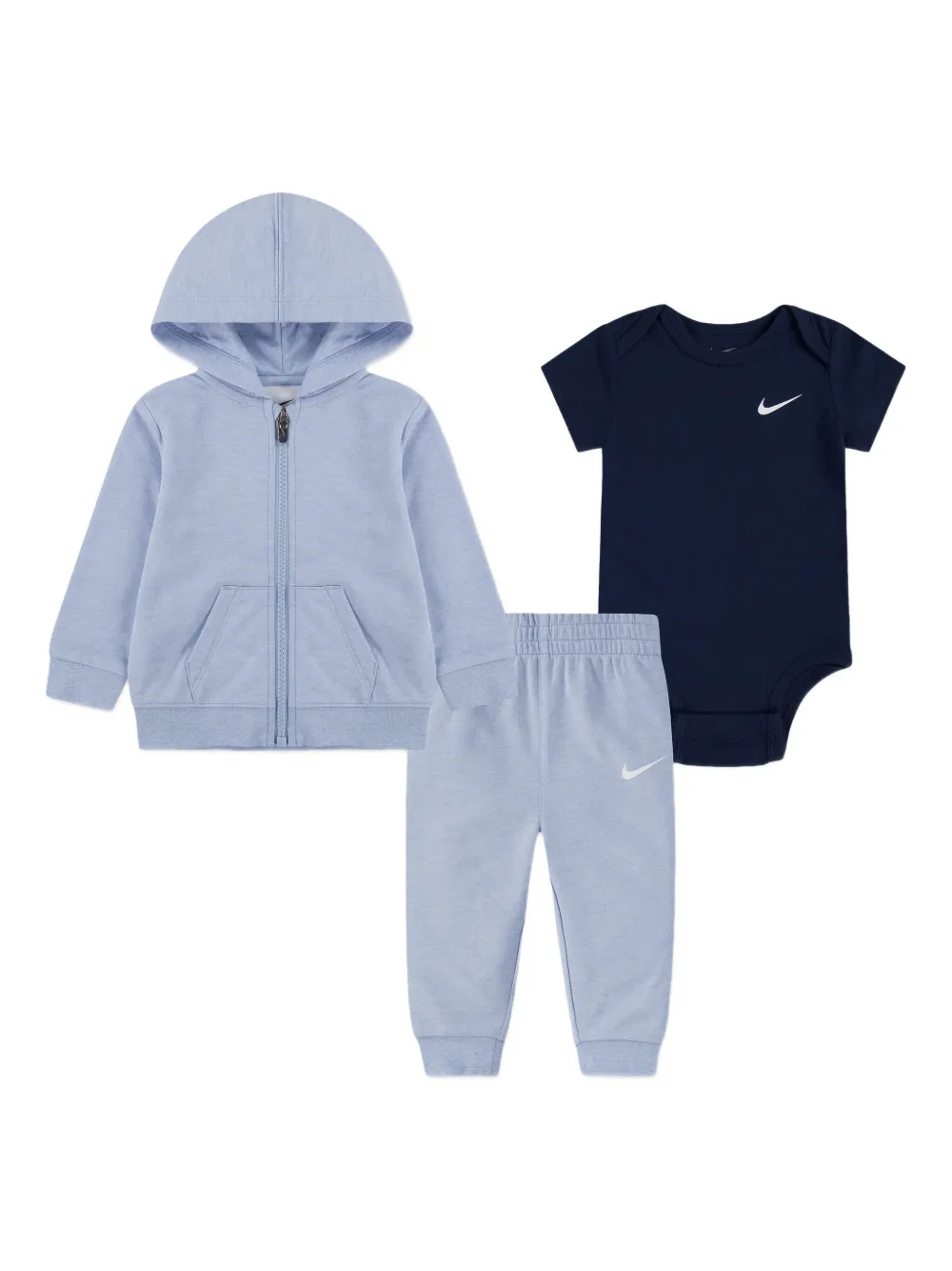 Nike Kids logo-detail tracksuit (set of three) - Blu