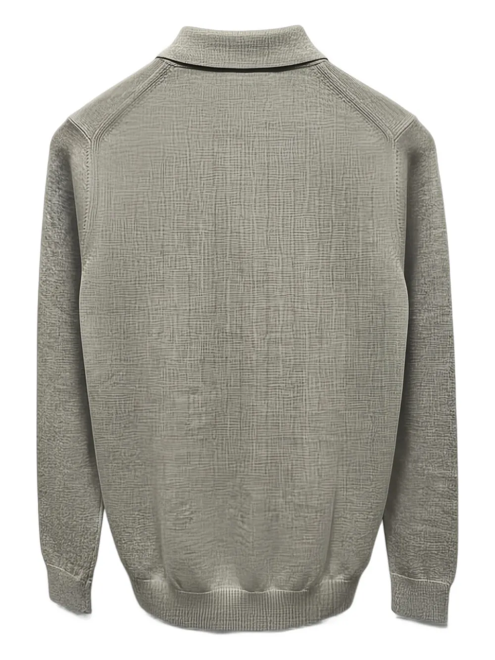 DIKTAT buttoned long-sleeve polo shirt - Grijs