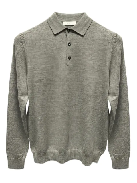 DIKTAT buttoned long-sleeve polo shirt
