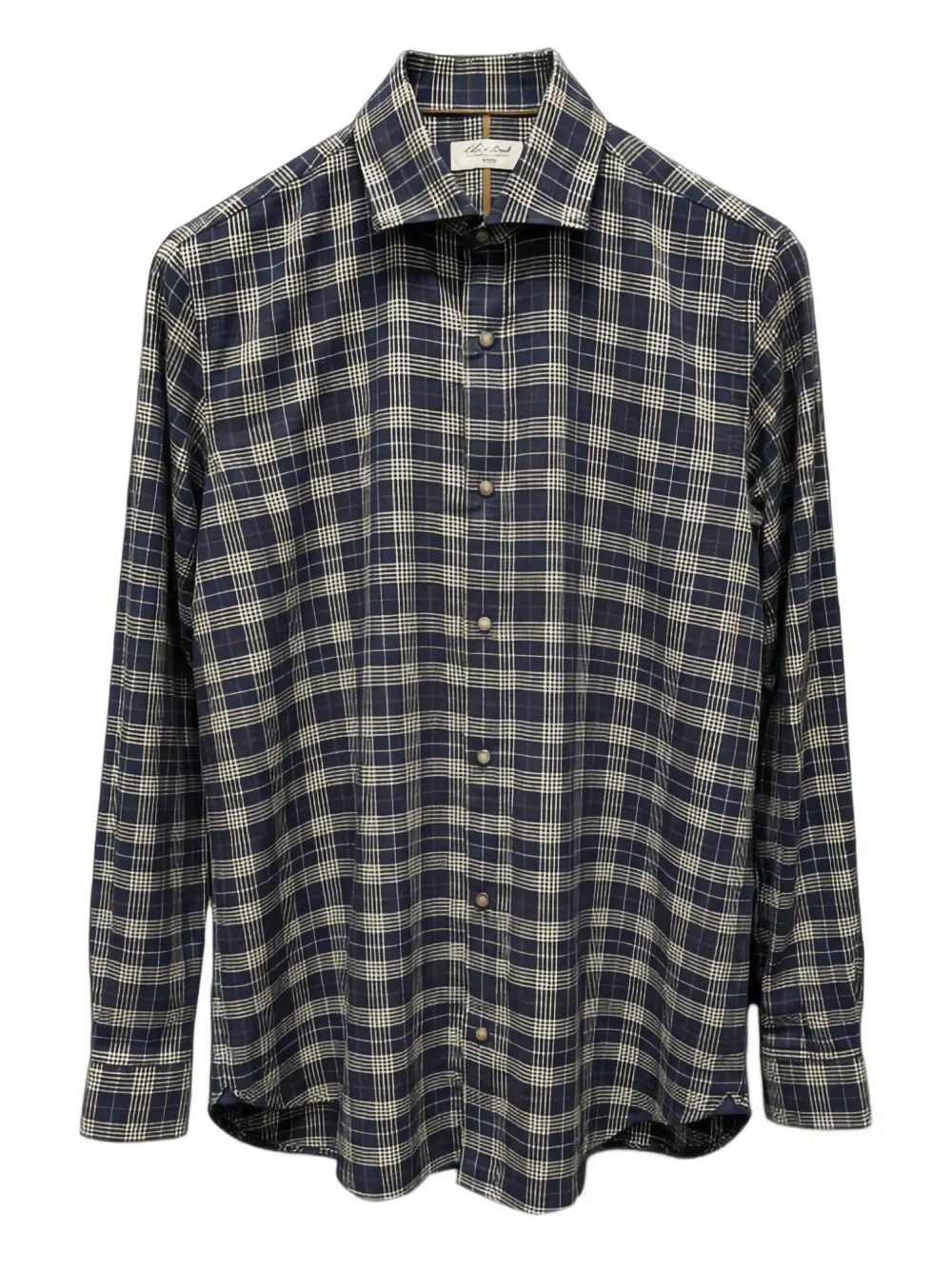 Alley Docks 963 checked shirt | Blue | Image 1