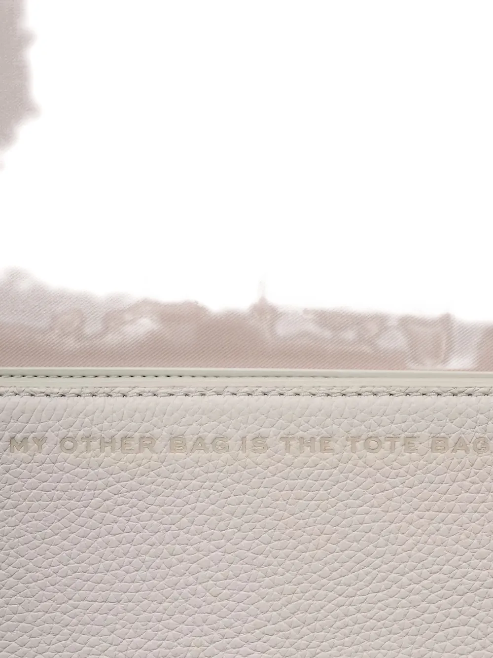 Marc Jacobs Embossed Strap Shoulder Bag In Neutral