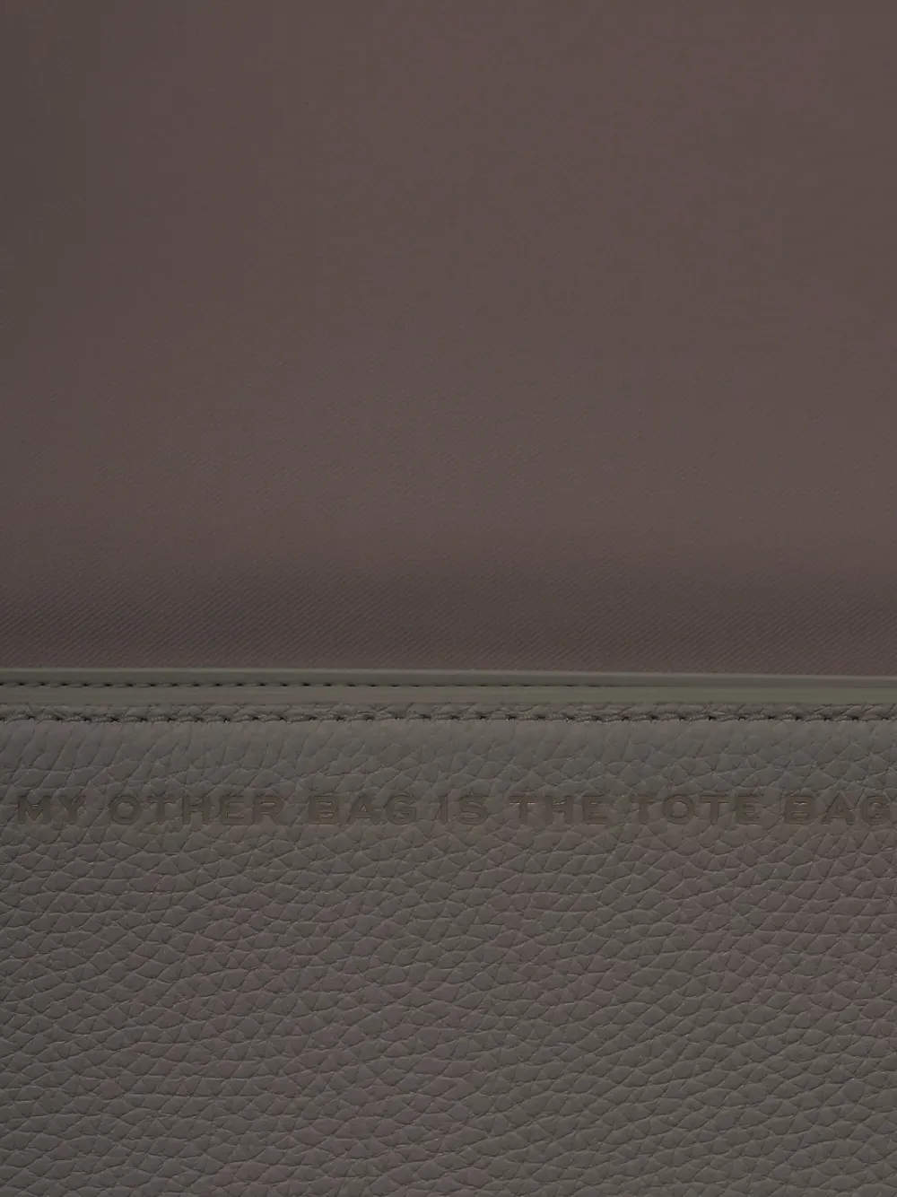 Marc Jacobs embossed strap shoulder bag Beige