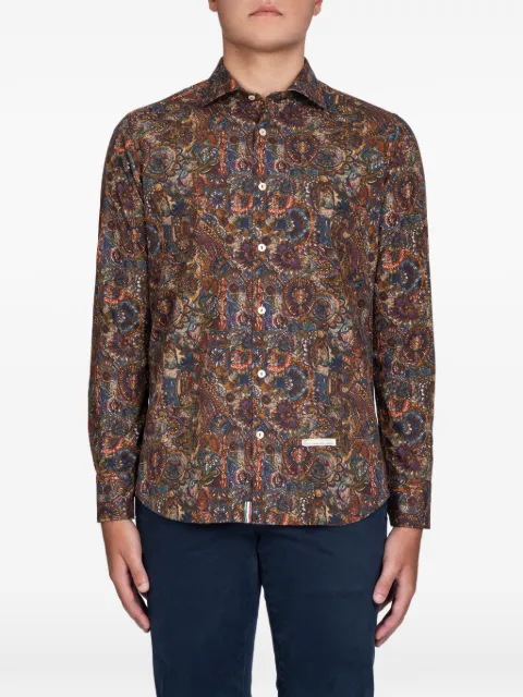 Tintoria Mattei paisley button shirt