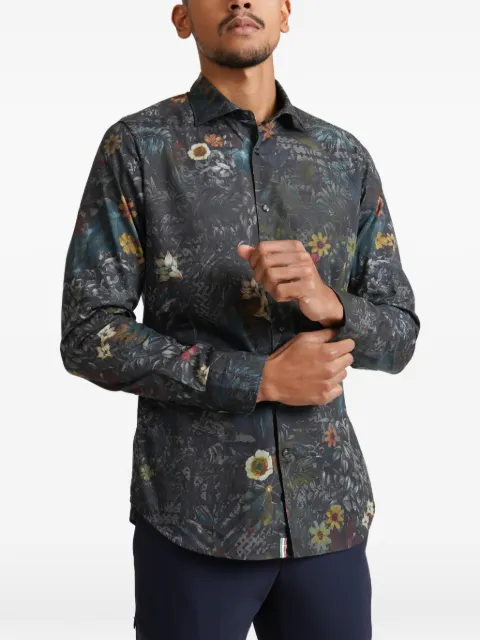 Tintoria Mattei camisa floral con botones