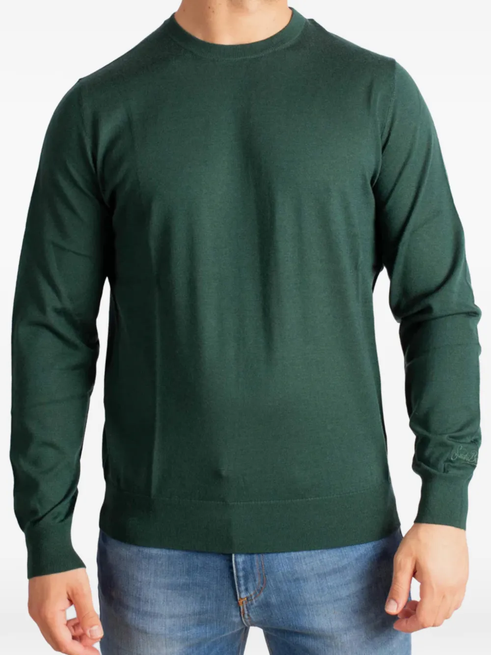 MC2 Saint Barth crew-neck long-sleeve sweater - Groen