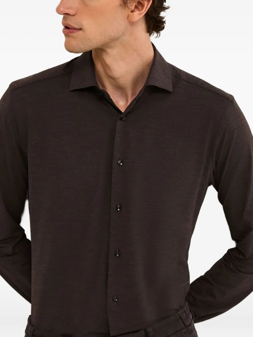 Xacus Buttoned Shirt In Brown