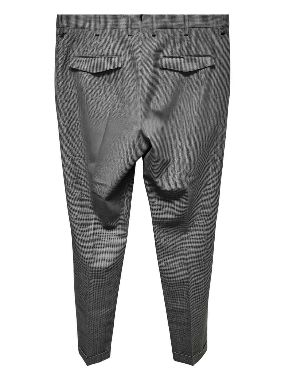 PT Torino textured pocketed straight-leg trousers - Grijs